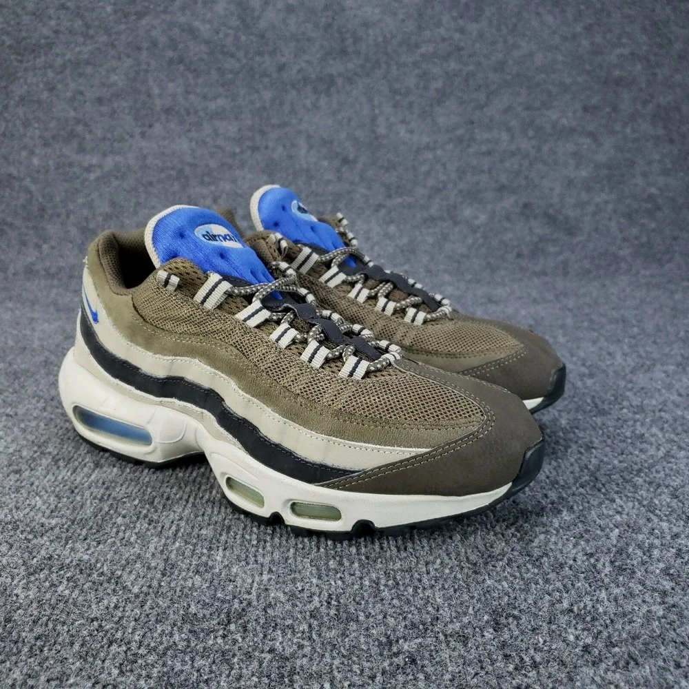 Nike Air Max‎ 95 Shoes Mens size 9.5 Brown Beige Sneakers Casual Missing Insoles